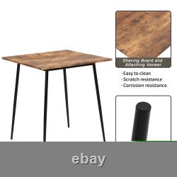 3/4pcs Industrial Dining Table Chairs Bench Set Vintage Retro Kitchen Furniture