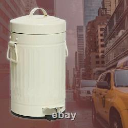 3 Litre Retro Vintage Pedal Bin Rubbish Waste Dustbin US Style Bathroom Kitchen