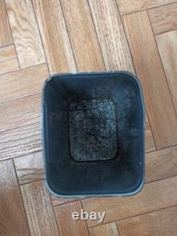 3 Vintage Retro Antique French Kitchen Nesting Enamel Cannisters Metal Art Decor