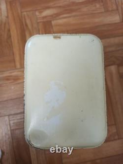 3 Vintage Retro Antique French Kitchen Nesting Enamel Cannisters Metal Art Decor