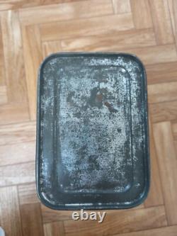 3 Vintage Retro Antique French Kitchen Nesting Enamel Cannisters Metal Art Decor