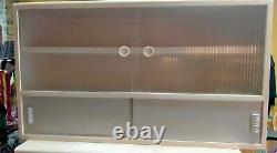3 X 1950s 60s Kitchen Wall Units Wooden Glass Mid Century Vintage
