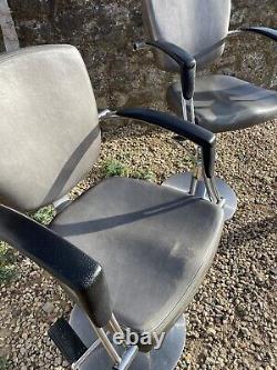 3 bar stools barber kitchen retro vintage made by REM