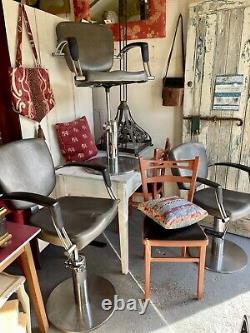 3 bar stools barber kitchen retro vintage made by REM