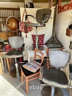 3 bar stools barber kitchen retro vintage made by REM