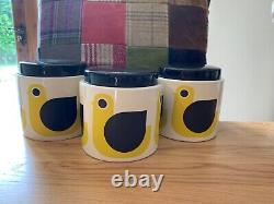 3 x Orla Kiely Ceramic Storage /Tea, Coffee, Sugar Jars. Check out my others