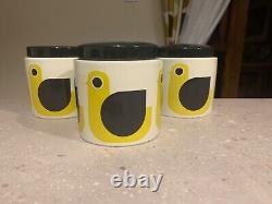 3 x Orla Kiely Ceramic Storage /Tea, Coffee, Sugar Jars. Check out my others