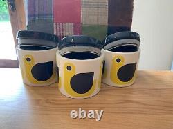 3 x Orla Kiely Ceramic Storage /Tea, Coffee, Sugar Jars. Check out my others