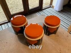 3 x Orla Kiely Ceramic Storage /Tea, Coffee, Sugar Jars. Check out my others