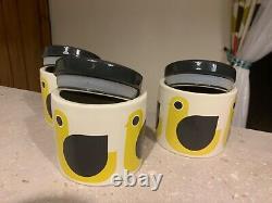 3 x Orla Kiely Ceramic Storage /Tea, Coffee, Sugar Jars. Check out my others