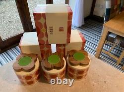 3 x Orla Kiely Ceramic jars Tea, Coffee, Sugar Jars. Check out my othersNEW