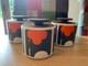 3 X Orla Kiely Elephant Ceramic Storage /tea/coffee/sugar Jars. See My Others