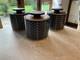 3 X Orla Kiely Stem Storage Jars, Tea/coffee/sugar. Check Out My Others