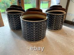 3 x Orla Kiely Stem storage jars, Tea/Coffee/Sugar. CHECK OUT MY OTHERS