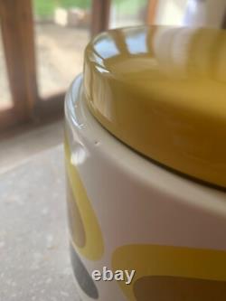 3 x Rare Orla Kiely 70's flower stem Ceramic Storage Jars. CHECK OUT MY OTHERS