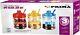 3pc Retro Tea Coffee Sugar Kitchen Glass Jar Canister Storage Container Sweets