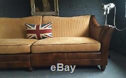 403. Large Chesterfield Vintage John Lewis 3 Seater leather Sofa rrp £1900