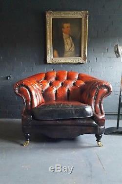 406 Chesterfield Vintage Club leather armchair Courier av