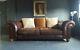 440. Large Chesterfield Vintage Tetrad 3 Seater Leather Sofa Rrp £2150