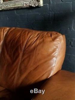 44 Chesterfield vintage 3 seater leather tan Club brown Corner suite courier av