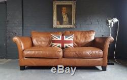453 Chesterfield Tan Vintage 2 Seater Brown Leather Club courier av
