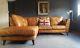 467. Chesterfield Vintage 3 Seater Leather Tan Club Brown Corner Suite Courier Av