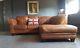 471 Chesterfield Vintage 3 Seater Leather Club Brown Corner Suite Courier Av