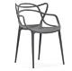 4x Master Style Bar Cafe Patio Garden Kitchen Restaurant Dining Chairs Dark Grey