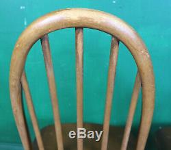 4 Ercol Quaker Chairs, Golden Dawn, Kitchen, Dining, Retro, Vintage