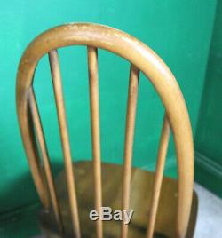 4 Ercol Quaker Chairs, Golden Dawn, Kitchen, Dining, Retro, Vintage