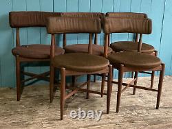 4 G Plan Koford Larsen Mid Century Retro Teak Dining Kitchen Chairs DELIVERY