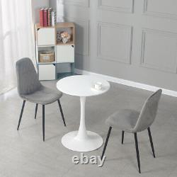 4 PCS Dining Chairs Velvet Padded Seat Metal Legs Kitchen Lounge Restaurant Home