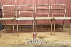 4 Vintage Cosco Kitchen GateFold Folding Dinette Chairs Original 1950s Retro