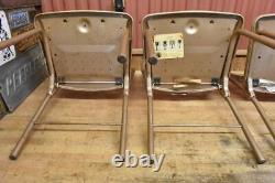 4 Vintage Cosco Kitchen GateFold Folding Dinette Chairs Original 1950s Retro