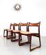 4 X Danish Rosewood Vintage Retro Mid Century Kitchen Dining Chairs 1960s