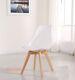 4 X Retro Tulip Style Chair Dining Designer Eiffel Wood