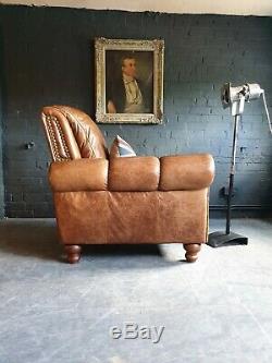 5019. Chesterfield tan Vintage Club Leather Armchair DELIVERY AVAILABLE