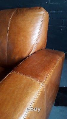 504 Chesterfield vintage 3 seater leather tan Club brown Corner suite courier av