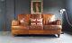 507. Chesterfield Leather Vintage & Distressed 3 Seater Sofa Brown Tan Courier Av