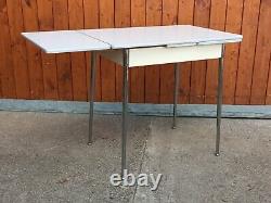 50s Dining Table Vintage Chrome Retro Kitchen Table Resopal Table 2
