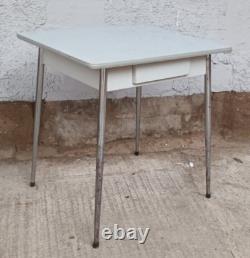 50s Dining Table Vintage Kidney Table Chrome Retro Kitchen Table Resopal Table
