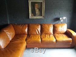 54 Chesterfield Vintage 3 Seater leather sofa Tan Club Corner suite courier av