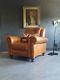 551. Chesterfield Vintage Tan Leather Club Armchair Courier Available