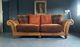 566 Chesterfield Country Vintage Tetrad 2 Seater Club Leather Sofa Rrp £3150