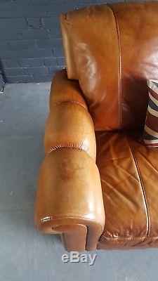 576 Chesterfield Brown Vintage 2 Seater Leather Club Courier av