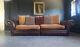 586. Tetrad Vintage Chesterfield 4 Seater Leather Sofa Club Courier Available