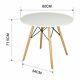 5 Piece Modern Dining Table Set And 4 Retro Chairs Dinning Kitchen Living Room