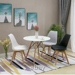 5 Piece Modern Dining Table Set and 4 Retro Chairs Dinning Kitchen Living Room