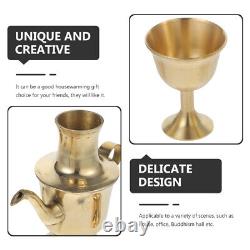 5 Sets Offering Spirits Cup Copper Retro Kitchen Decor
