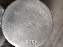 5 Vintage Retro Antique French Kitchen Nesting Aluminium Cannisters Art Deco